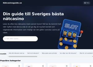 How xn--ntcasinoguide-bfb.se looks like on a tablet such as an iPad.