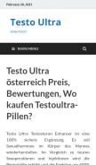 How xn--testoultrasterreich-z6b.at looks like on a mobile device such as an iPhone.