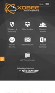 How xobee.com looks like on a mobile device such as an iPhone.