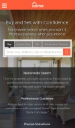 How xome.com looks like on a mobile device such as an iPhone.