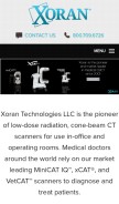 How xorantech.com looks like on a mobile device such as an iPhone.