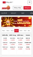 How xoso5h.com looks like on a mobile device such as an iPhone.