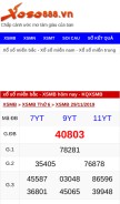 How xoso888.vn looks like on a mobile device such as an iPhone.