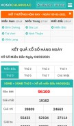 How xosochuanxac.com looks like on a mobile device such as an iPhone.