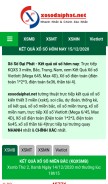 How xosodaiphat.net looks like on a mobile device such as an iPhone.