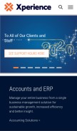 How xperience-group.com looks like on a mobile device such as an iPhone.