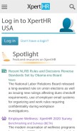 How xperthr.com looks like on a mobile device such as an iPhone.