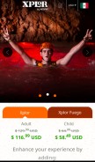 How xplor.travel looks like on a mobile device such as an iPhone.