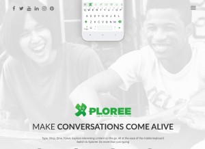 How xploree.com looks like on a tablet such as an iPad.