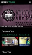How xplorefitness.com looks like on a mobile device such as an iPhone.