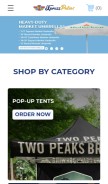 How xpresspatios.com looks like on a mobile device such as an iPhone.