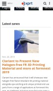 How xprt.com looks like on a mobile device such as an iPhone.