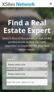 How xsitesnetwork.com looks like on a mobile device such as an iPhone.