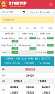 How xsmb.vip looks like on a mobile device such as an iPhone.