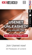 How xsnews.nl looks like on a mobile device such as an iPhone.