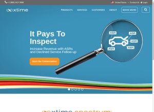How xtime.com looks like on a tablet such as an iPad.