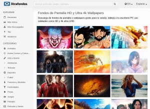 How xtrafondos.com looks like on a tablet such as an iPad.