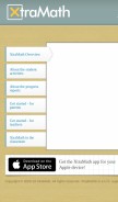 How xtramath.org looks like on a mobile device such as an iPhone.