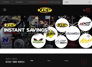 How xtremediesel.com looks like on a tablet such as an iPad.