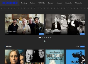 How xxihd.com looks like on a tablet such as an iPad.