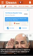 How yabiladi.com looks like on a mobile device such as an iPhone.