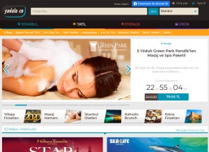 How yakala.co looks like on a tablet such as an iPad.