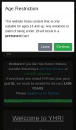 How yaoihavenreborn.com looks like on a mobile device such as an iPhone.