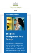 How yardandgarage.com looks like on a mobile device such as an iPhone.