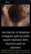 How yasmeen.in looks like on a mobile device such as an iPhone.
