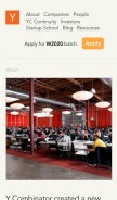 How ycombinator.com looks like on a mobile device such as an iPhone.