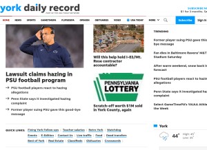 How ydr.com looks like on a tablet such as an iPad.