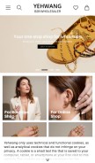 How yehwang.com looks like on a mobile device such as an iPhone.