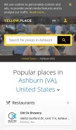 How yellow.place looks like on a mobile device such as an iPhone.