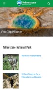 How yellowstonepark.com looks like on a mobile device such as an iPhone.