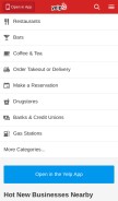 How yelp.ca looks like on a mobile device such as an iPhone.