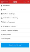How yelp.my looks like on a mobile device such as an iPhone.