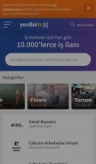 How yenibiris.com looks like on a mobile device such as an iPhone.