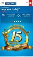 How yesbank.in looks like on a mobile device such as an iPhone.