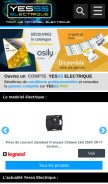 How yesss-fr.com looks like on a mobile device such as an iPhone.