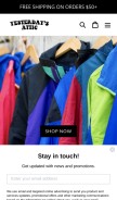How yesterdaysattic.com looks like on a mobile device such as an iPhone.