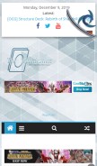 How ygorganization.com looks like on a mobile device such as an iPhone.