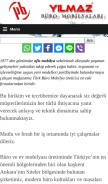 How yilmazofis.net looks like on a mobile device such as an iPhone.