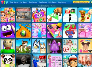 How yiv.com looks like on a tablet such as an iPad.