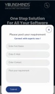 How ymtsindia.com looks like on a mobile device such as an iPhone.