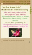 How yogatherapyfortrauma.com looks like on a mobile device such as an iPhone.