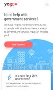 How yogov.org looks like on a mobile device such as an iPhone.