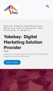 How yokebay.com looks like on a mobile device such as an iPhone.