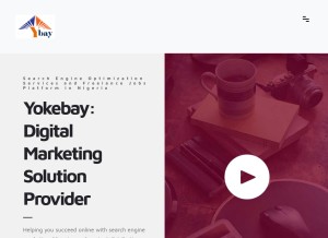 How yokebay.com looks like on a tablet such as an iPad.