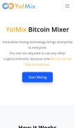 How yomix.me looks like on a mobile device such as an iPhone.