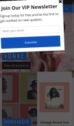 How yonkeshop.com looks like on a mobile device such as an iPhone.